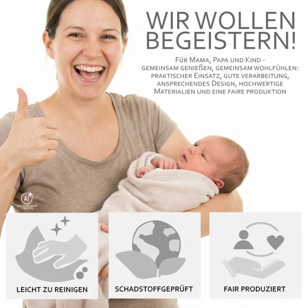 BAMBINIWELT Fußabdeckung für Babyschale Maxi-Cosi CabrioFix Wolle